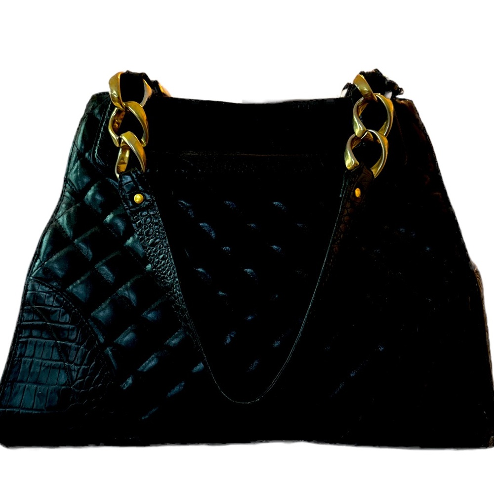 Vintage Brahmin Black Quilted 25th Anniversary Bag